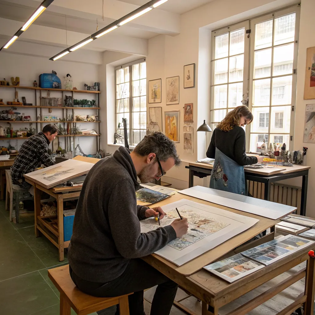 Illustration workshop session